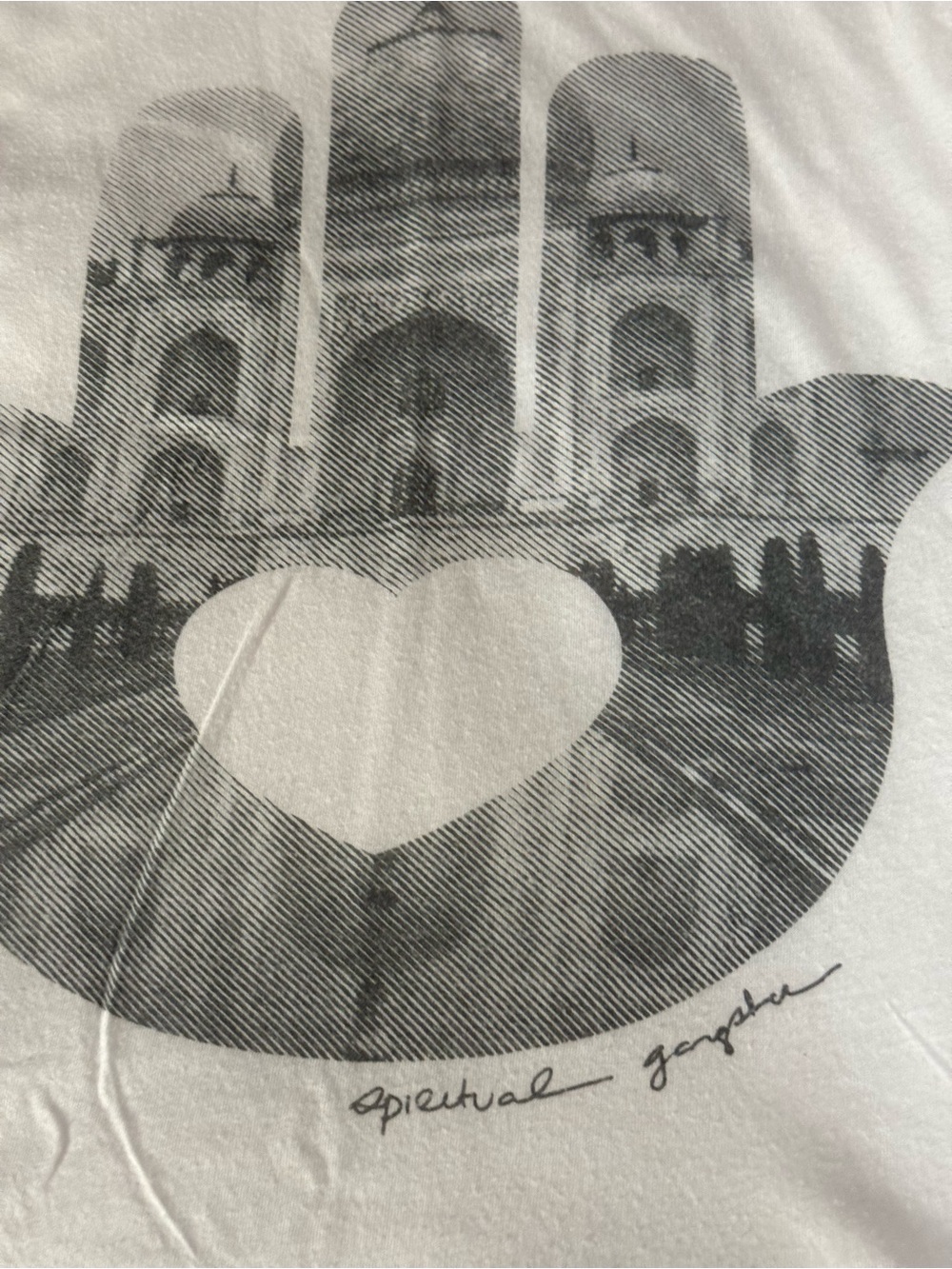 Spiritual Gangster Pale Pink Graphic Muscle Tee - Picture 6 of 15